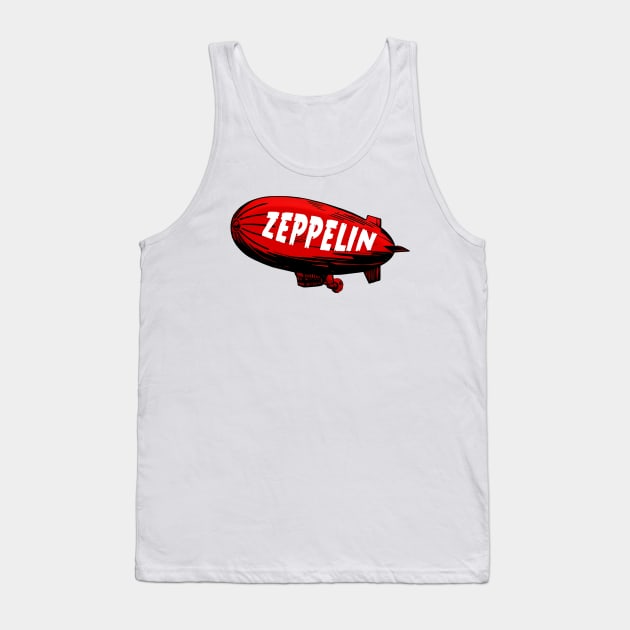 Zeppelin Vintage Tank Top by Saamdibilquraniart